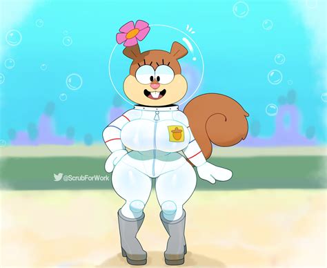 sandy cheeks boobs|Rule34